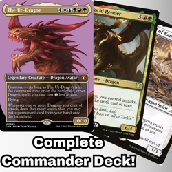 MTG Commander EDH Deck The Ur-Dragon 100 Cards Dragon Tribal Custom Deck - Image 1