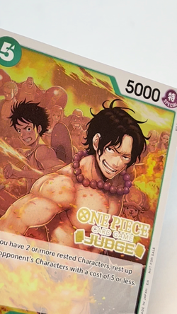 Portgas.D.Ace Judge Pack Vol. 6 One Piece Foil Stamped Promotion Card OP09-035 - Image 2