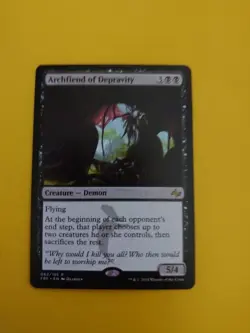 Archfiend of Depravity. NM Fate reforged rare demon MTG Card. - Image 1