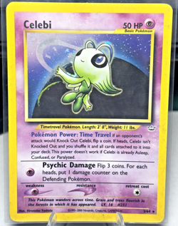 Pokemon TCG Celebi Neo Revelation Holo Rare Card 3/64 Unlimited - MP - Image 2