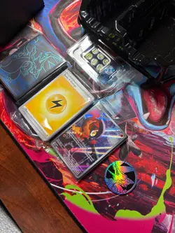 Opened Phantasmal Flames ETB Elite Trainer Box w/Promo Card, Sleeves, Coin, Dice - Image 1
