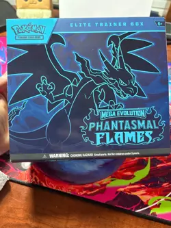 Opened Phantasmal Flames ETB Elite Trainer Box w/Promo Card, Sleeves, Coin, Dice - Image 5