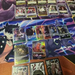 ONE PIECE TCG LOT 90 CARDS AUTHENTIC w/ MOSTLY FOILS HOLO, JOLLY ROGERS MINT - Image 3