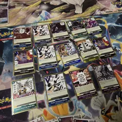 ONE PIECE TCG LOT 90 CARDS AUTHENTIC w/ MOSTLY FOILS HOLO, JOLLY ROGERS MINT - Image 5