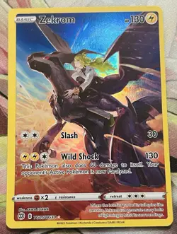 Pokemon Card - Zekrom Brilliant Stars TG05/TG30 Ultra Rare - Image 1