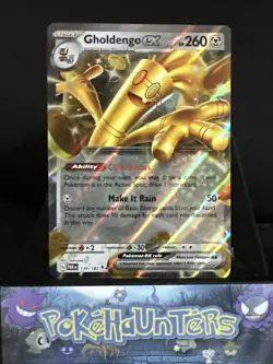 Pokemon Card Gholdengo EX 139/182 Paradox Rift Double Rare Near Mint - Image 1