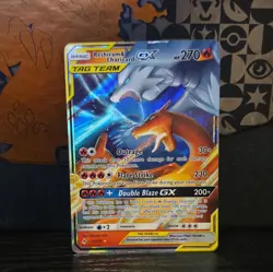 Reshiram & Charizard GX 20/214 Unbroken Bonds Ultra Rare Holo Pokemon Card NM - Image 1