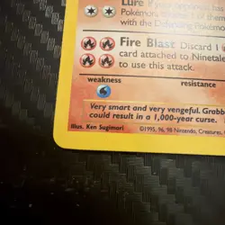 Pokemon TCG Ninetales Base Set Holo Card 12/102 Unlimited Rare, LP/NM Condition - Image 5