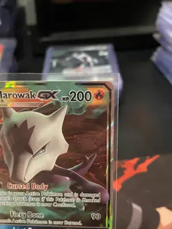 Pokemon TCG Alolan Marowak GX Black Star Promo Rare Holo Card SM187 - Image 3
