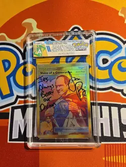 HGA Authenticated Custom Pokemon Card Signed By Jason Paige PokeCon Memphis - Image 1