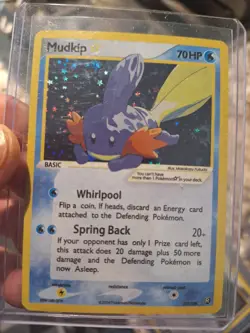 Mudkip GOLD STAR CUSTOM Fan Art, DIY Custom Card, For Display Only - Image 1