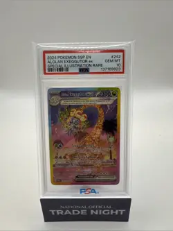 Alolan Exeggutor ex 242/191 SIR Pokemon Card English PSA 10 Surging Sparks TCG - Image 1