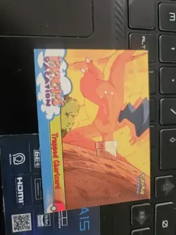 Topps Pokemon Pikachu Vacation Trapped Charizard No.51 Black Back Card - Image 1