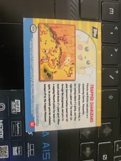 Topps Pokemon Pikachu Vacation Trapped Charizard No.51 Black Back Card - Image 2