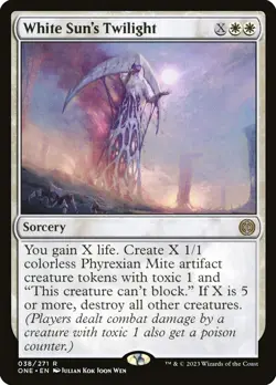 ONE WHITE SUN'S TWILIGHT 1x Rare Magic Phyrexia All Will Be One MTG NM - Image 1