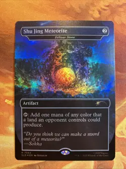 MTG Foil Borderless Shu Jing Meteorite - Fellwar Stone SLD: The Last Airbender!! - Image 1