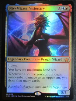 Niv-Mizzet Visionary Magic the Gathering MtG Foundations FOIL - Image 1