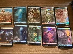 Lorwyn Eclipsed Foil Full Art Basic Land Set Magic The Gathering - Image 1