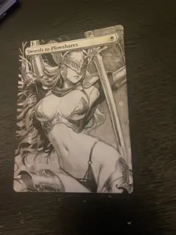 Swords to Plowshares Hand Drawn Altered Art Magic Gathering Melania Elden Ring - Image 3