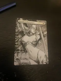Swords to Plowshares Hand Drawn Altered Art Magic Gathering Melania Elden Ring - Image 4