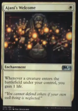 Ajani's Welcome - Core Set 2019: #6, Magic: The Gathering Nm C284 - Image 1