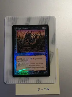 FOIL Crypt Sliver Magic MTG Revised 4th Edition IV - Image 1