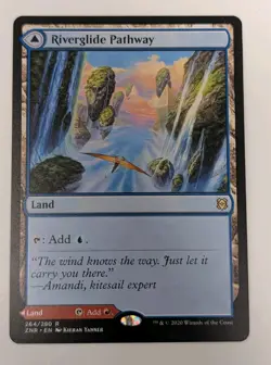 Riverglide Pathway / Lavaglide Pathway Zendikar Rising - MTG RARE - Image 1