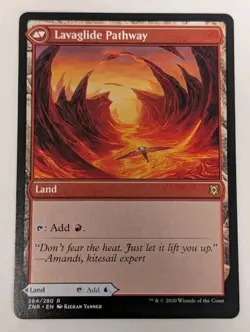 Riverglide Pathway / Lavaglide Pathway Zendikar Rising - MTG RARE - Image 2