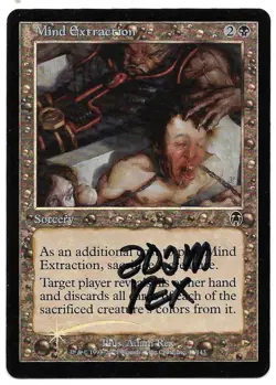 MTG M:tG APOCALYPSE Mind Extraction FOIL - SIGNED by Adam Rex! - Image 1