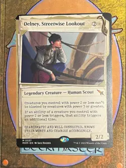 NEAR MINT - Delney, Streetwise Lookout (Showcase) -Murders at Karlov Manor - MTG - Image 1