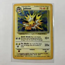 Pokemon TCG Jolteon Jungle Set No Set Symbol Misprint Holo 4/64 - Image 1