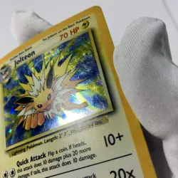 Pokemon TCG Jolteon Jungle Set No Set Symbol Misprint Holo 4/64 - Image 4