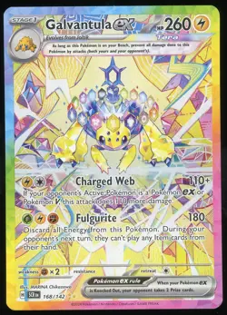Pokemon TCG Galvantula EX Holo Special Illustration Rare Full Art S&V 198/142 NM - Image 1