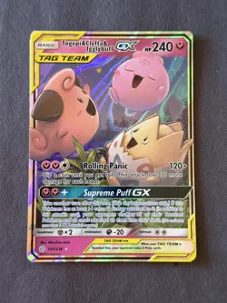 2019 Pokemon S&M Togepi & Cleffa & Igglybuff GX 143/236 Cosmic Eclipse - Image 2