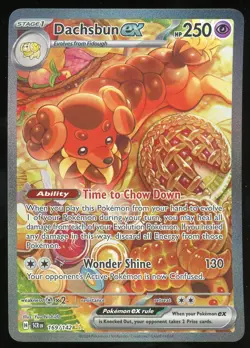 Pokemon TCG Dachsbun EX Holo Special Illustration Rare Full Art S&V 169/142 NM - Image 1