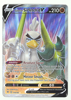 Pokemon TCG SWSH04: Vivid Voltage #174/185 Galarian Sirfetch'd V (Full Art) NM - Image 1