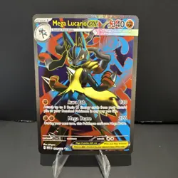 Mega Lucario EX 160/132 Mega Evolution Pokemon TCG Full Art secret rare - Image 1