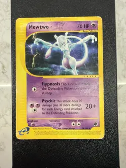Pokemon TCG Mewtwo Non Holo Rare Expedition 56/165 Vintage - Image 1