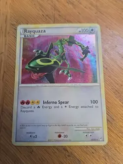 Pokemon TCG Rayquaza 20/95 Reverse Holo Rare Call of Legends Damaged - Image 1