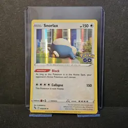 Snorlax Pokemon Go Holo Rare Pokemon TCG 055/078 Sword & Shield - Image 1