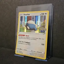 Snorlax Pokemon Go Holo Rare Pokemon TCG 055/078 Sword & Shield - Image 2