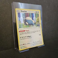 Snorlax Pokemon Go Holo Rare Pokemon TCG 055/078 Sword & Shield - Image 3