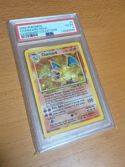 2002 Pokemon Legendary Collection Charizard Holo #3 PSA 4 VG-EX Fireworks Holo - Image 1
