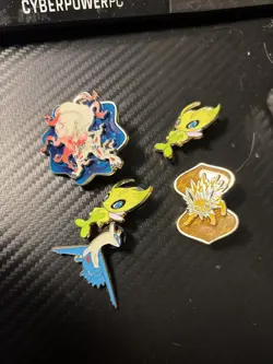 Small 27 Lot Of Pokemon Coins + 5 Pins TCG Pokemon Game - Image 2