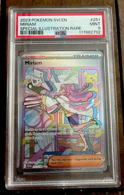 Pokemon TCG Miriam 251/198 Scarlet & Violet Base Set Special Illustration PSA 9 - Image 1
