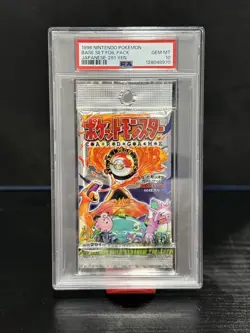 1996 Nintendo Pokemon Japanese Base Set 291 yen Foil Pack PSA 10 new cert! - Image 1
