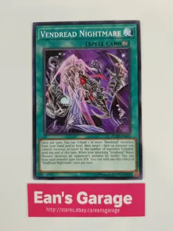 YuGiOh Vendread Nightmare 1st Edition FLOD-EN085 Flames of Destruction - Mint - Image 1