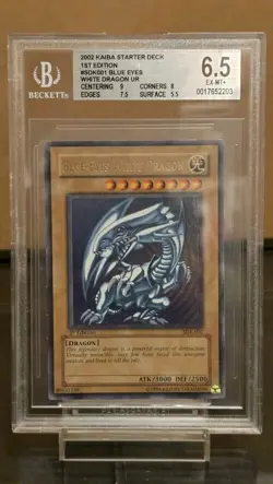 BLUE-EYES WHITE DRAGON YU-GI-OH YUGIOH ULTRA RARE 1ST EDITION SDK-001 BGS 6.5 - Image 1