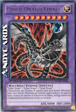 Cyber Drago Finale (Nero) ☻ Rara ☻ RYMP IT060 ☻ YUGIOH ANDYCARDS - Image 1