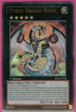 CYBER DRAGO NOVA • (Cyber Dragon) • Ultra R • SDCR IT038 • Very Good • Yugioh! - Image 1